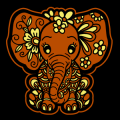 Baby Elephant Mandala 02