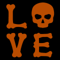 Love Halloween SKull