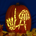 LA Gang Sign Skeleton Hands CO