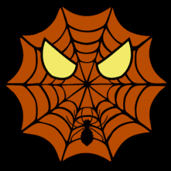 spiderman logo pumpkin template