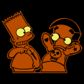 Bart and Milhouse Showing Tats