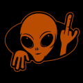 Alien Giving the Finger