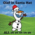 Olaf in Santa Hat