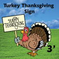 Turkey Thanksgiving Sign